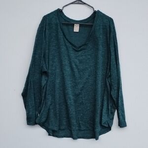 Faded Glory Dark Teal Long Sleeve Top